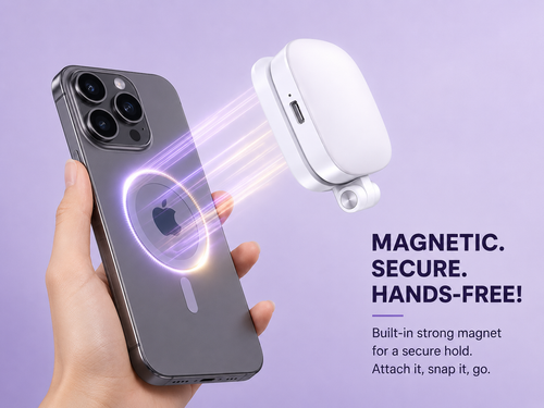 Magnetic selfie light mirror